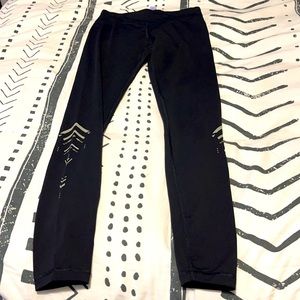 Ivivva Girls black leggings Size 12